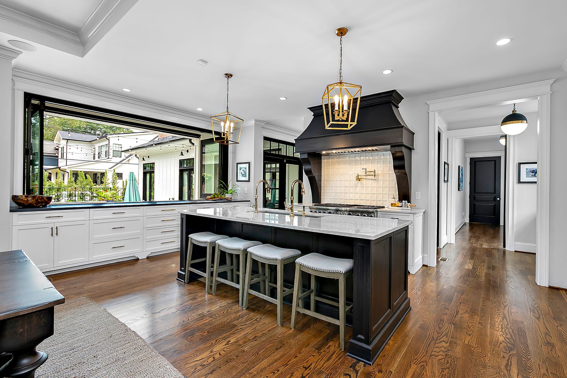 Custom kitchen with island